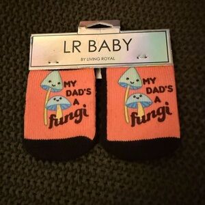 LR Baby 'My Dad's a Fungi' Socks